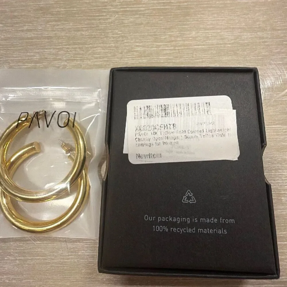Gold Hoops Earrings